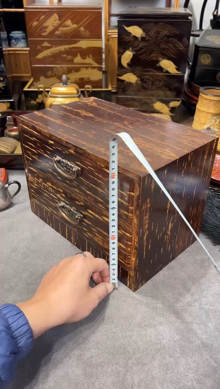 樱皮柜子 大漆漆器大漆漆器