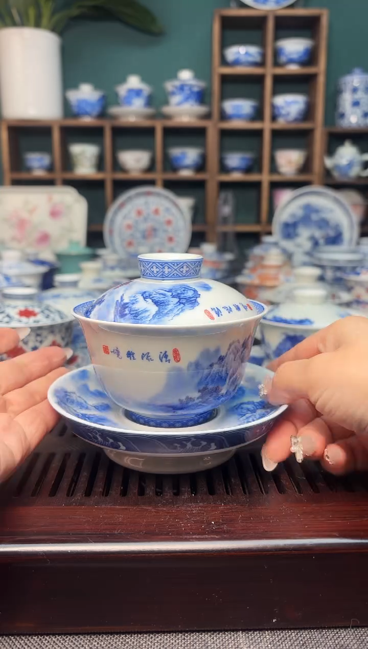 【闪购商品】景德镇龙御陶瓷高温陶瓷茶具220cc