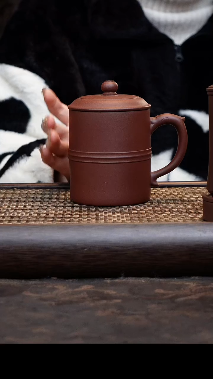 【闪购商品】紫砂茶杯底槽清寒江