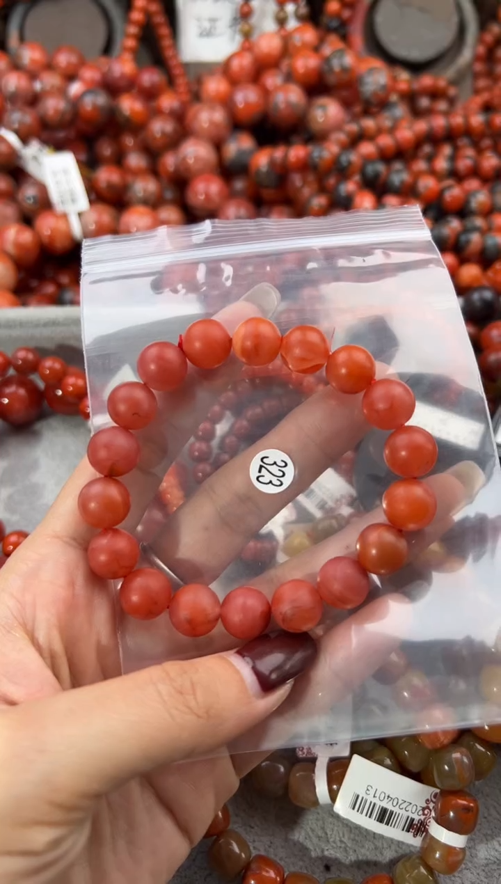 未镶嵌手串南红玛瑙10+