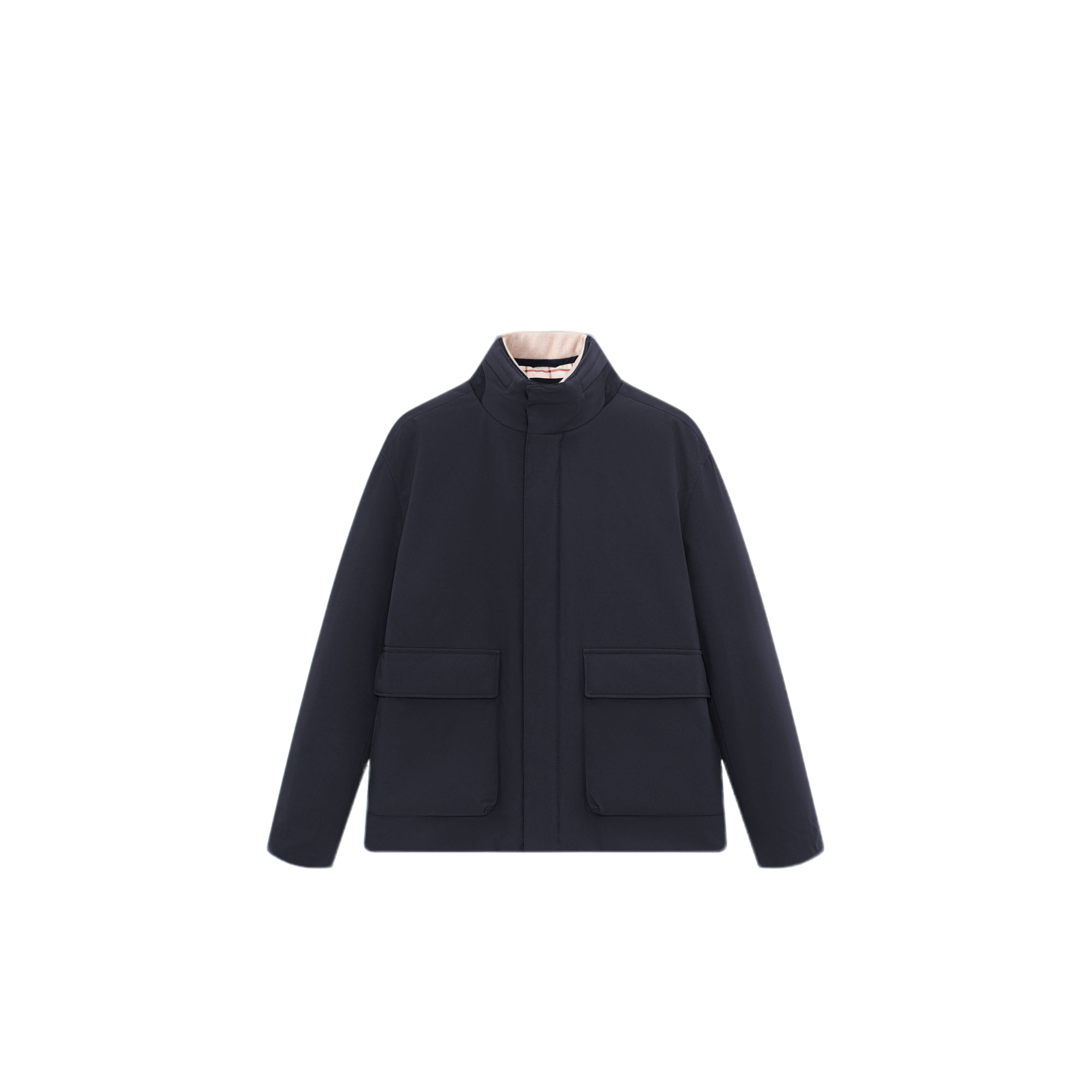 嘉嘉定制 | 老钱顶奢同款轻量化商务夹克白鹅绒男士立领羽绒服