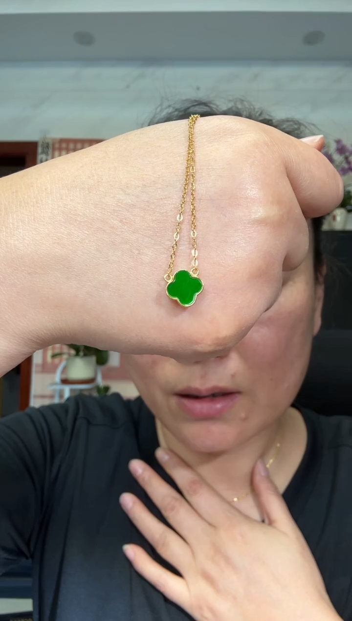 颈饰银S925镶嵌翡翠【多样性发其一】00003130