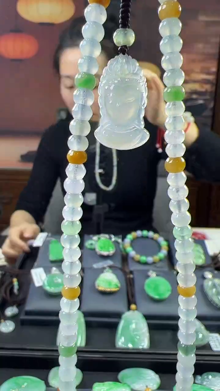 未镶嵌挂件翡翠手机链