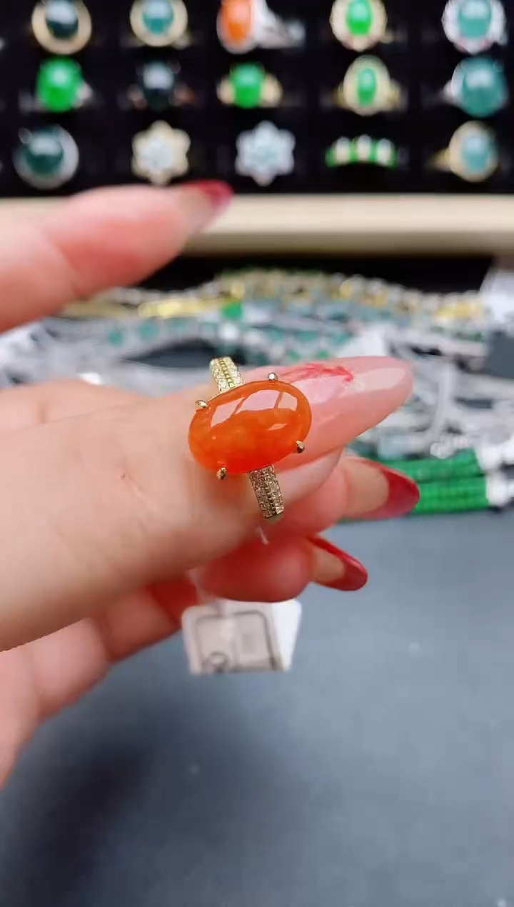【闪购商品】翡翠戒指银S925镶嵌231312