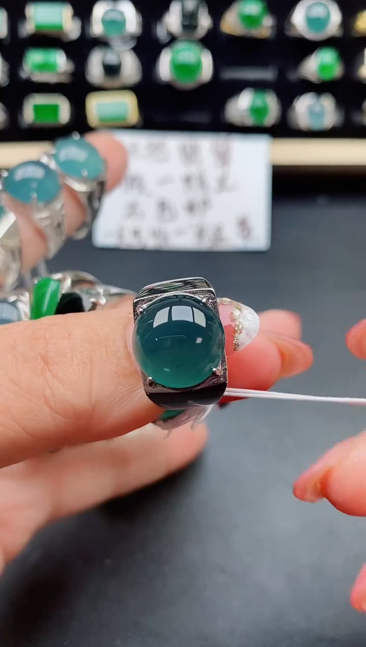 【闪购商品】翡翠戒指银S925镶嵌121212