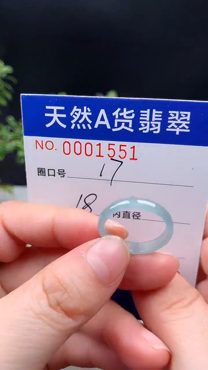 未镶嵌戒指翡翠17#