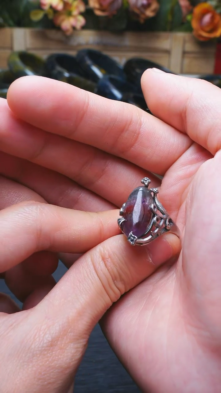 【闪购商品】水晶L015极光23戒指银S925镶嵌多样性