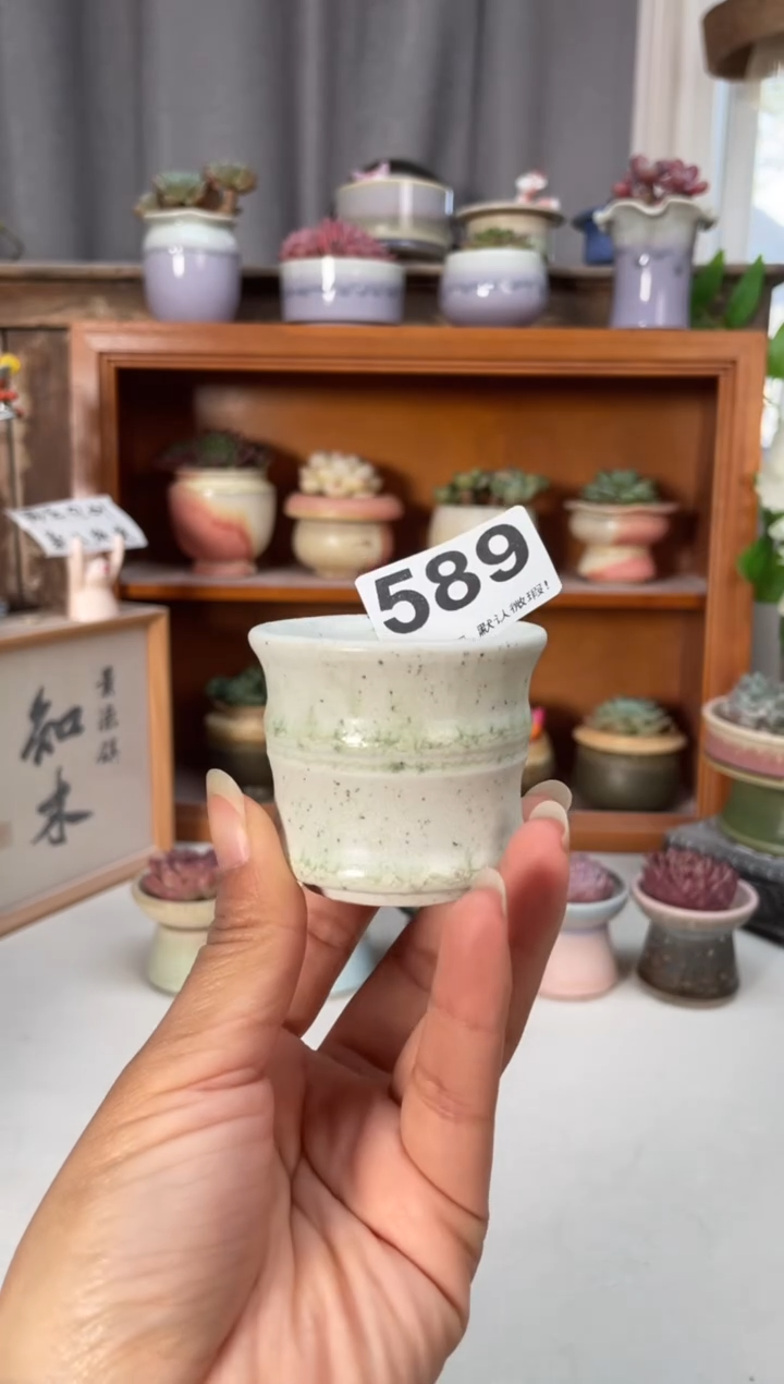 瓷片589知木小芳花盆