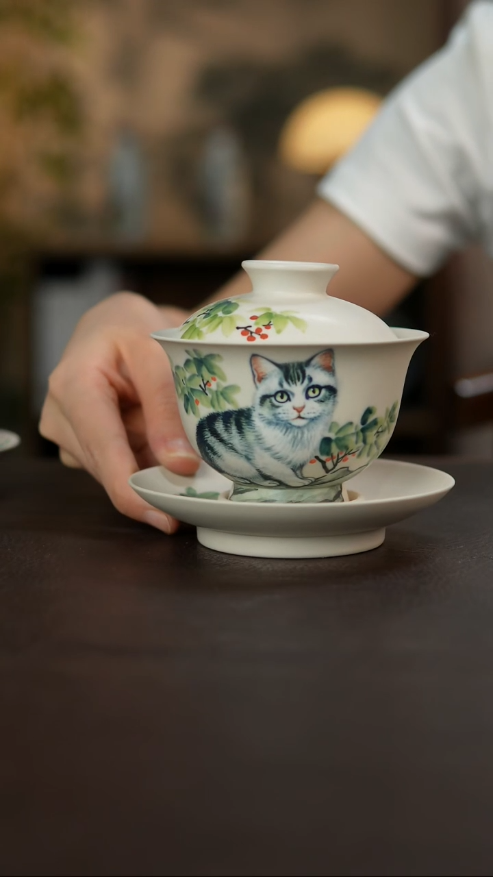 杯景德镇陶瓷杯碗柴烧多人