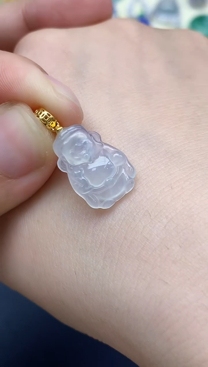 颈饰18K金镶嵌翡翠31-中国好珍宝