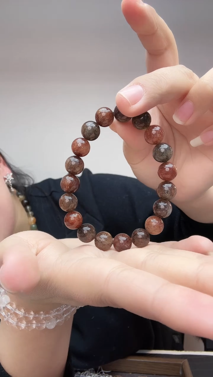 未镶嵌手链水晶天然黑金超七手链65