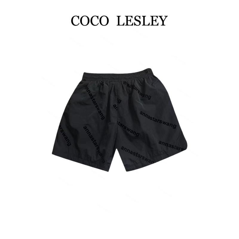 COCO LESLEY 百搭中性风短裤靓妹穿搭风满印字母短裤2905