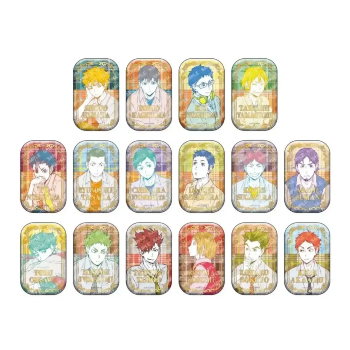 【排球少年】 烫金方一二弹 新旧坐姿方 合集 徽章盲盒 直播代拆