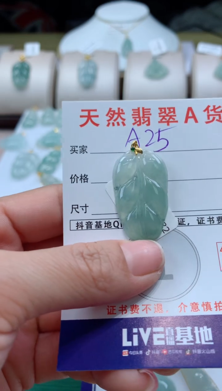 【闪购商品】翡翠颈饰未镶嵌天然A货翡翠挂件