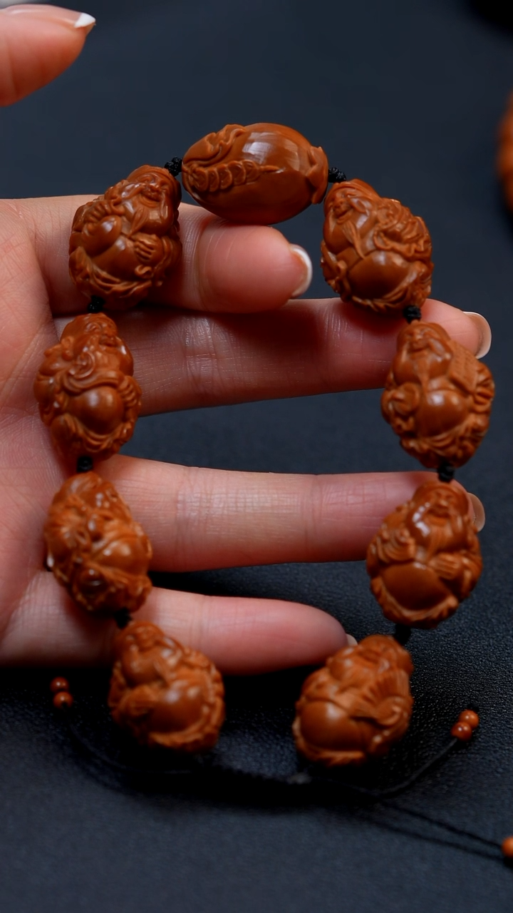 【闪购商品】橄榄核手串1.8八大财神