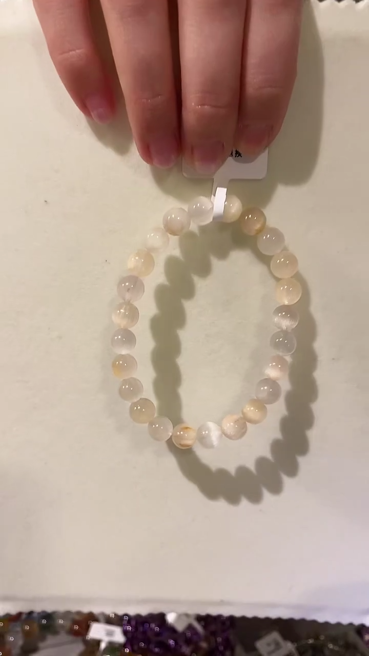 【闪购商品】水晶手链未镶嵌白兔毛8.5mm