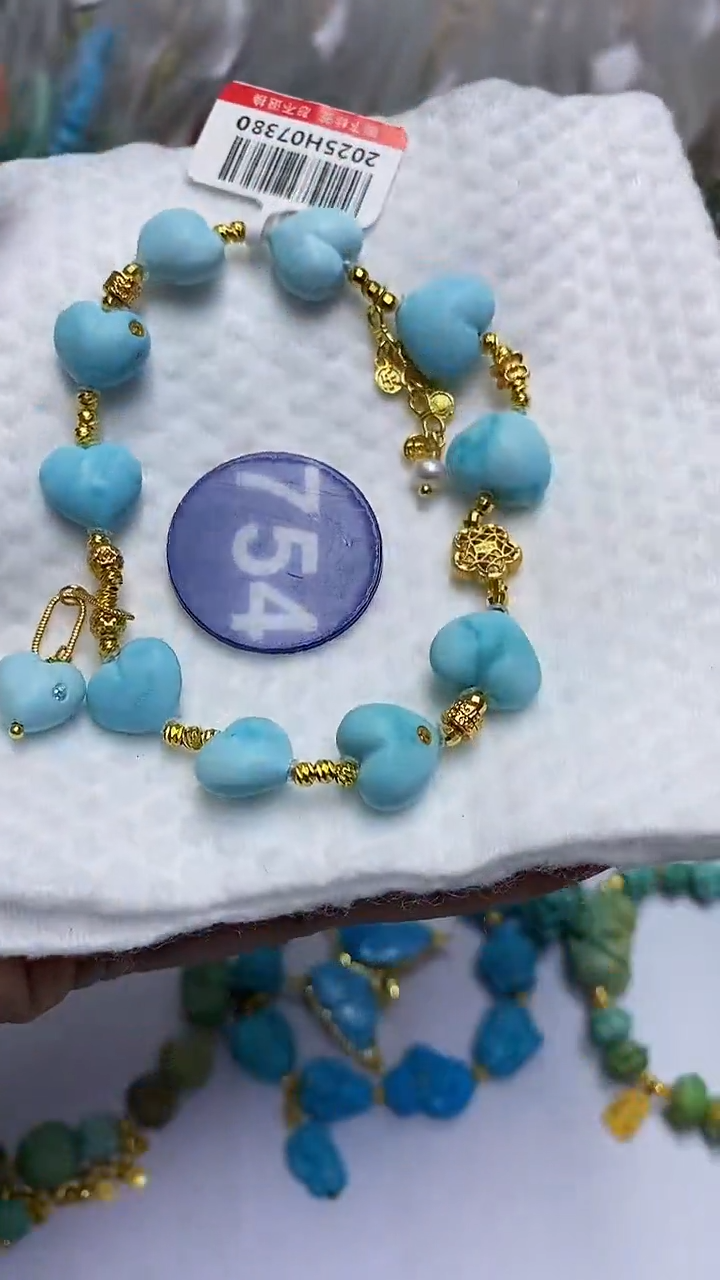 【闪购商品】绿松石手串银S925镶嵌754