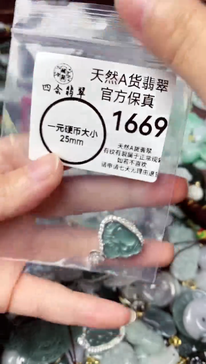 【闪购商品】翡翠颈饰未镶嵌天然A货翡翠1669