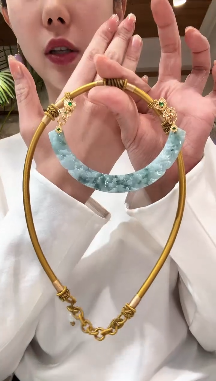 【闪购商品】翡翠颈饰未镶嵌国风