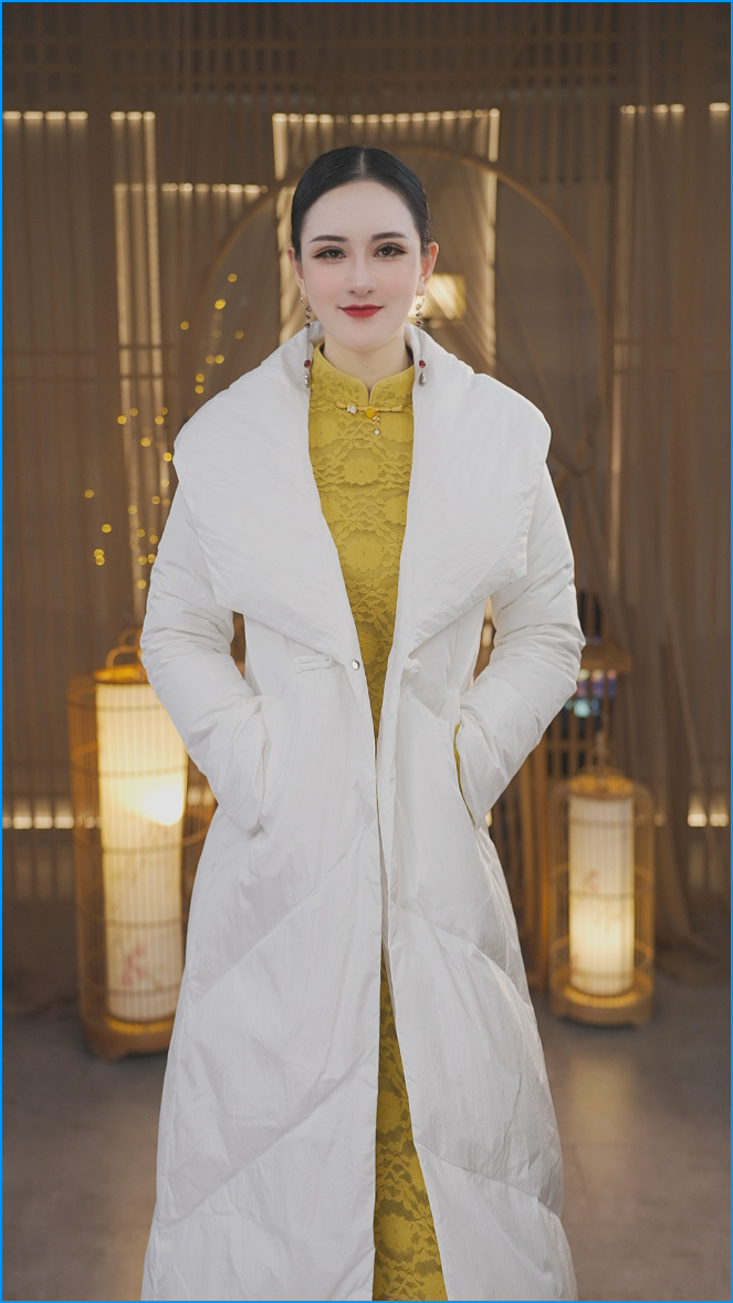  灵儿 | 高品质国风羽绒服中长款时尚女装女士收腰