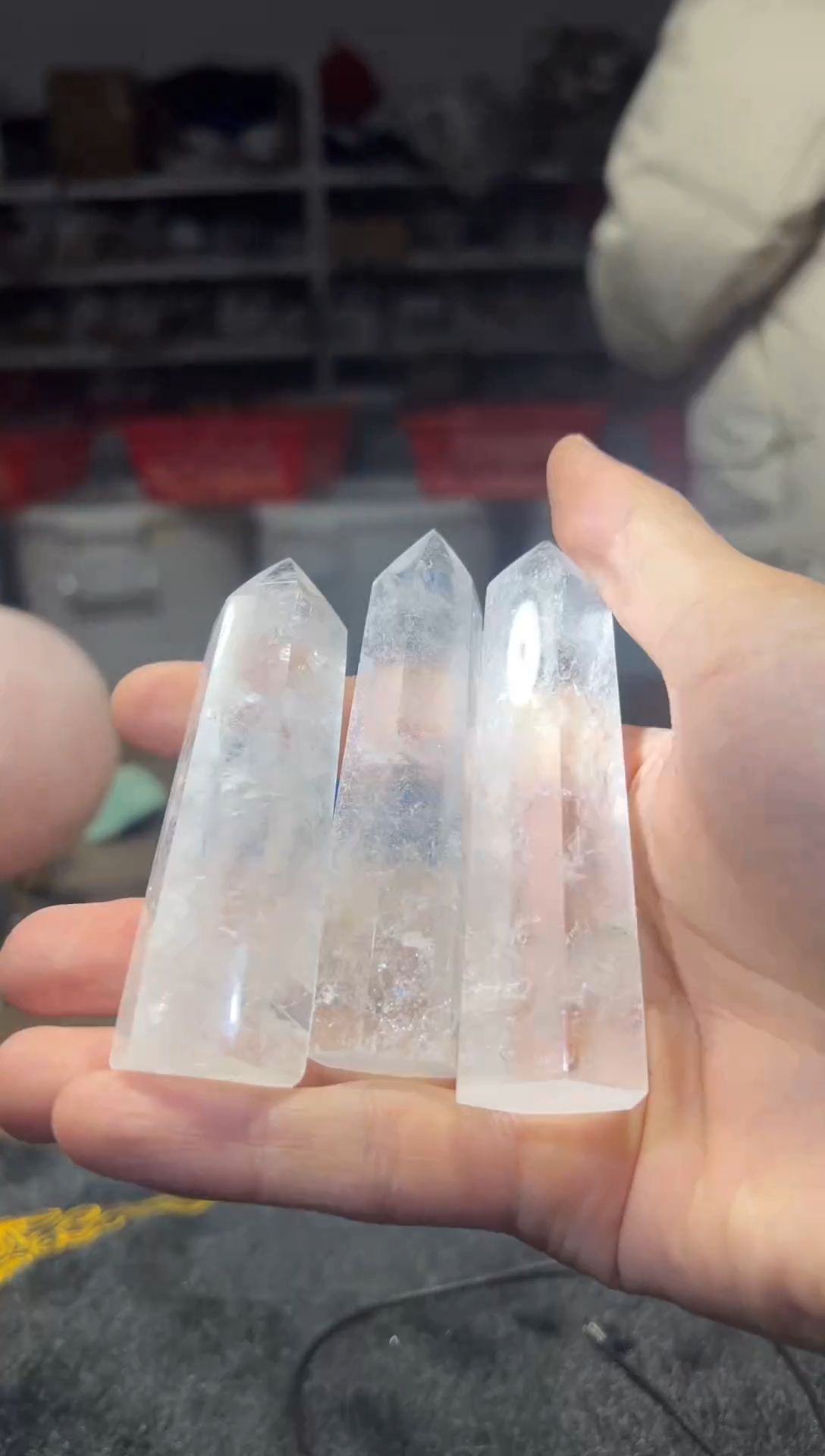 未镶嵌珠宝半成品水晶天然水晶默认微瑕多样性发其一136