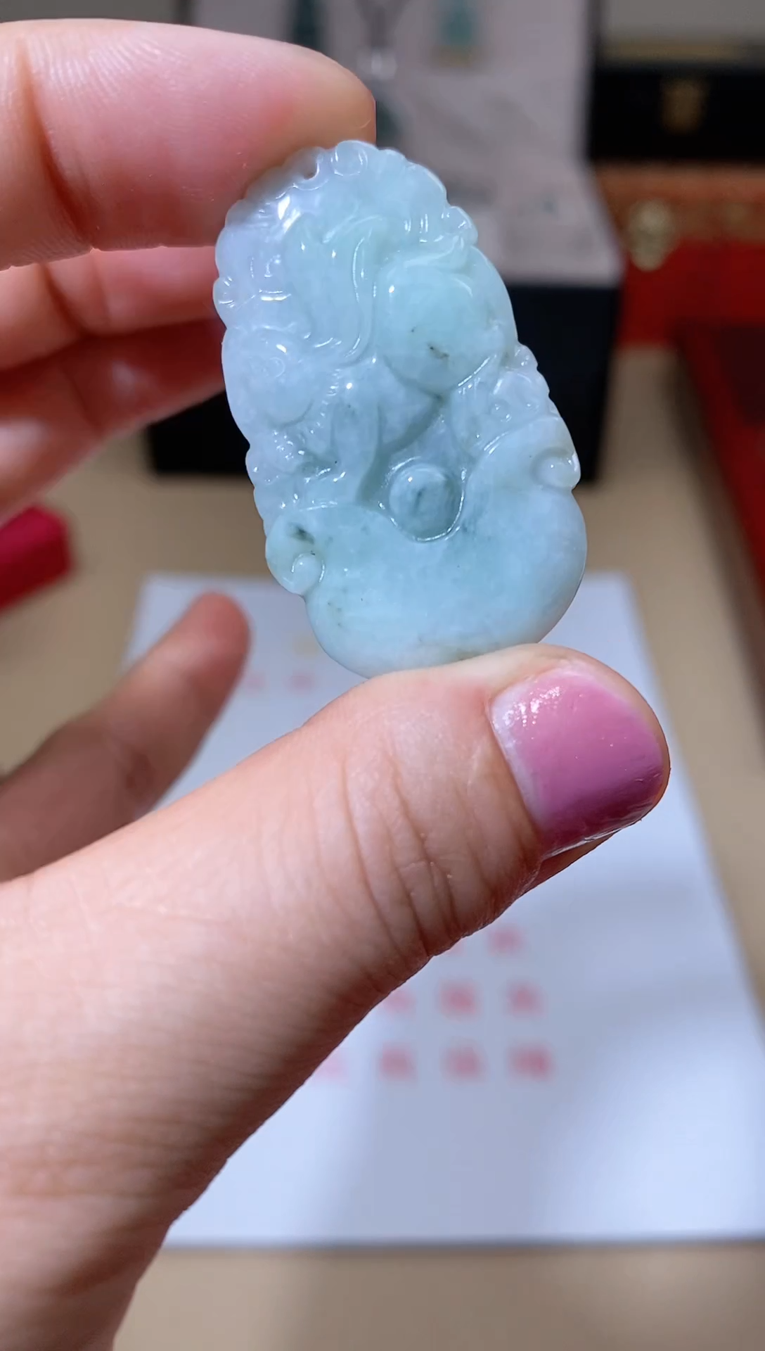 【闪购商品】翡翠颈饰未镶嵌天然A货翡翠十二生肖兔