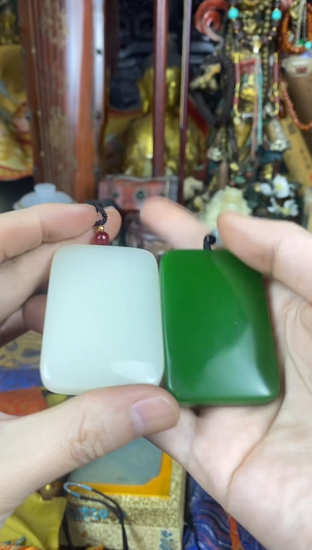 【闪购商品】和田玉颈饰未镶嵌79一对（收到货有问题联系客服）