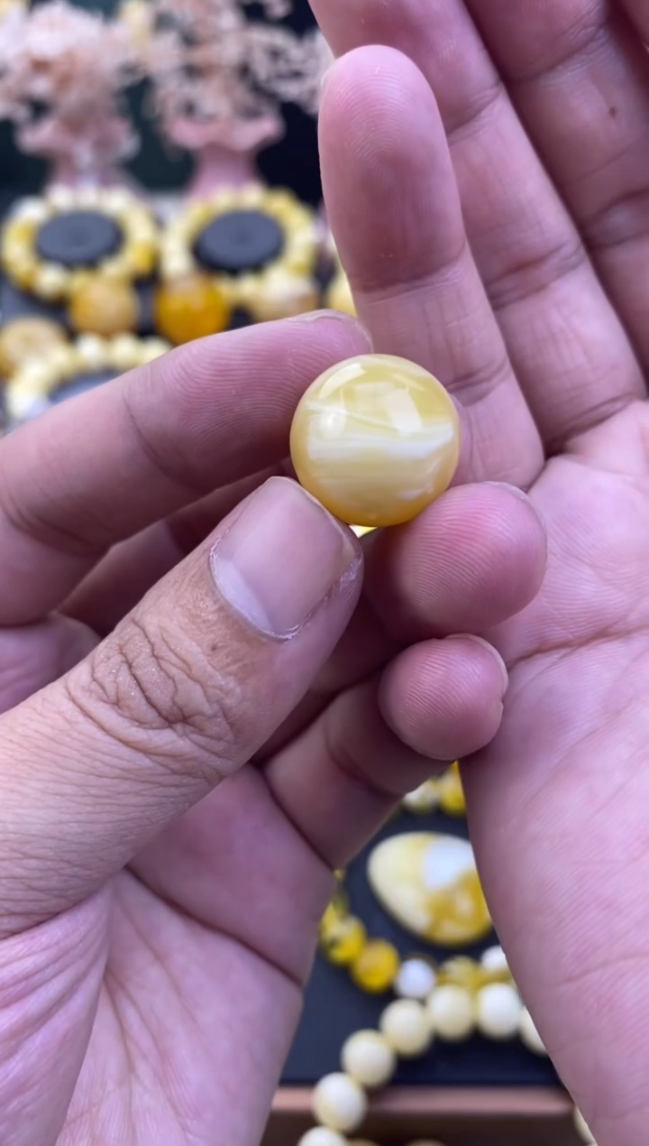 未镶嵌琥珀裸石蜜蜡.57/16.6mm