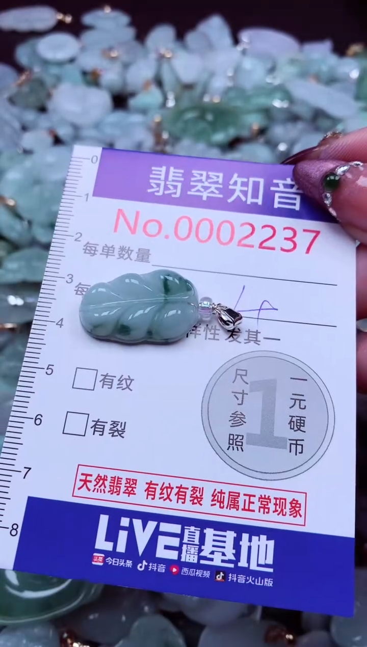 吊坠(不含链)未镶嵌翡翠2237