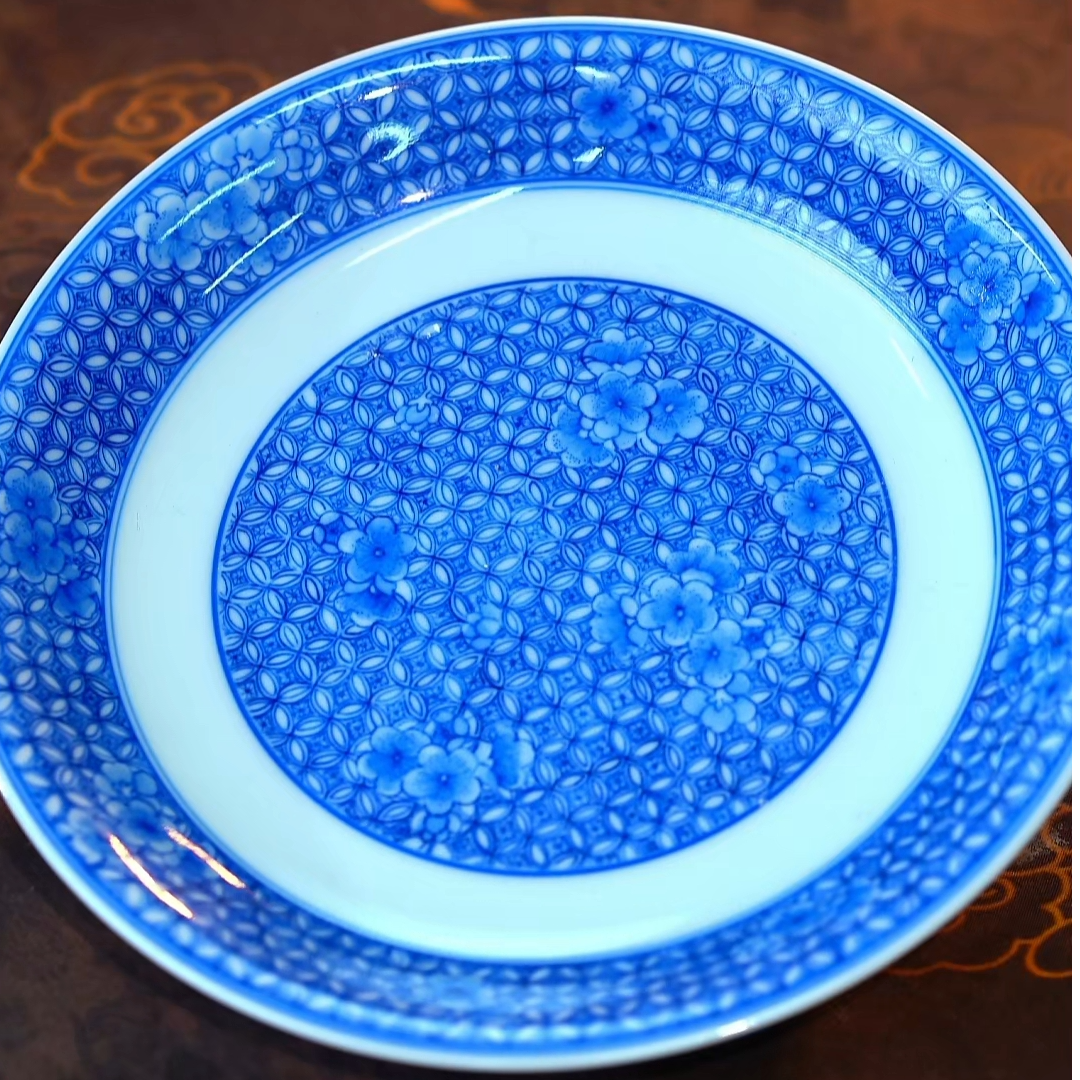 【熙呈堂】青花铜钱纹壶承