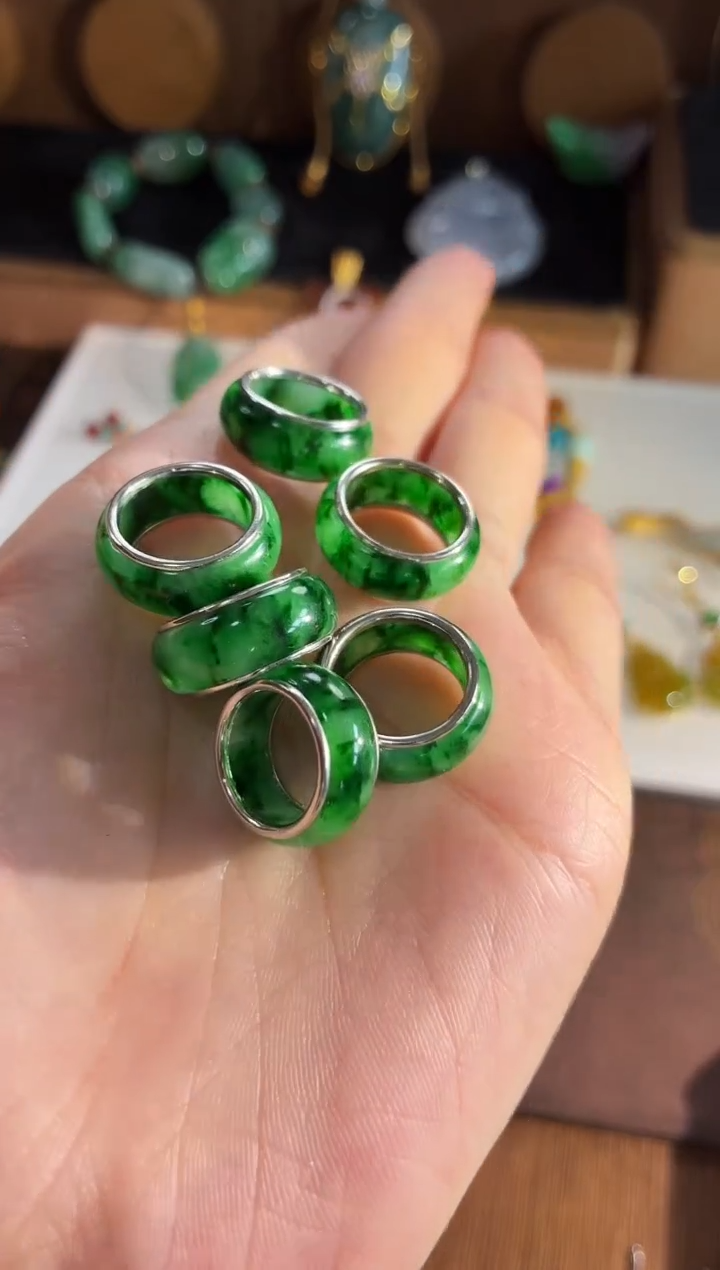 吊坠(不含链)18K金镶嵌翡翠吊坠 多样性发货 发其一