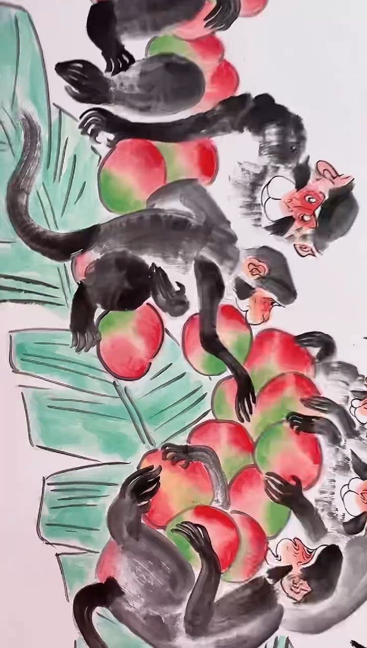 【闪购商品】绘画王冠人-12平尺-国画作品