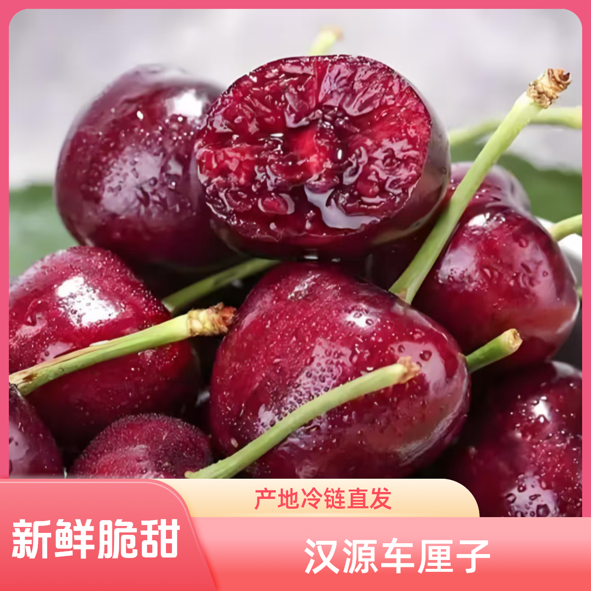 【明日达】汉源黑珍珠车厘子2斤3斤5斤箱新鲜香甜大樱桃产地直发J黑珍珠樱桃