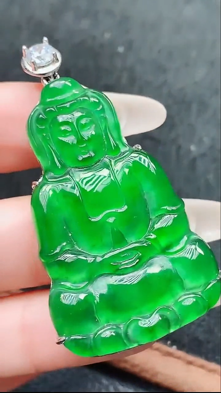 未镶嵌挂件翡翠天然翡翠