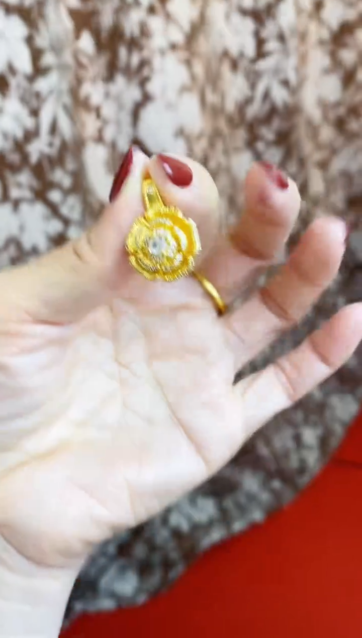 合金无010山茶花吊坠