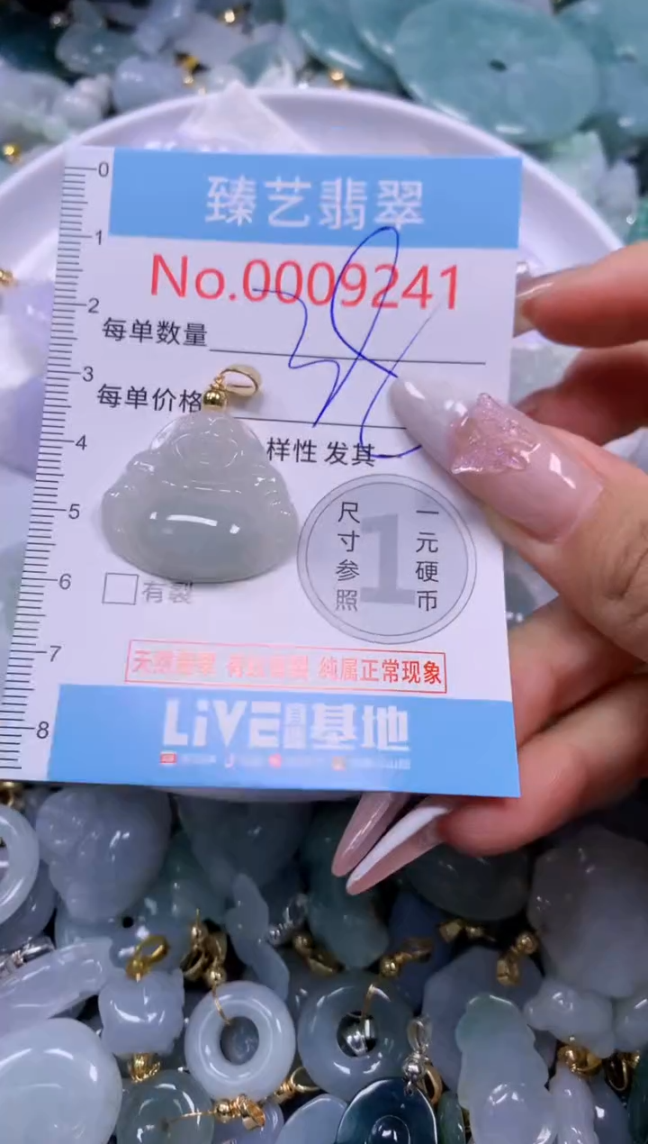 翡翠未镶嵌颈饰9241