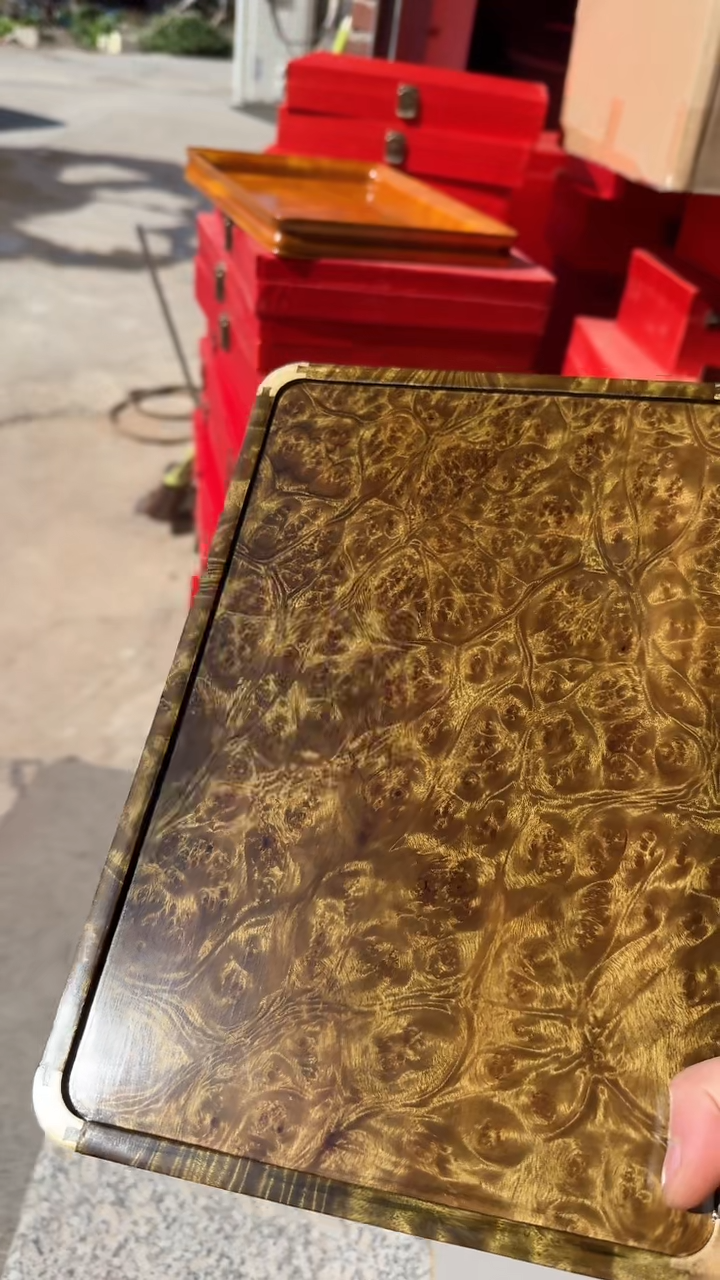 【闪购商品】乌木类成套家具阴沉木瘤疤托盘 s19