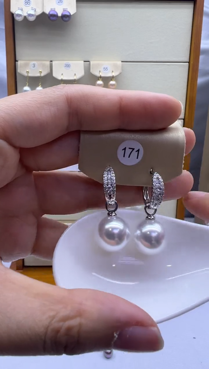 未镶嵌耳饰淡水珍珠171