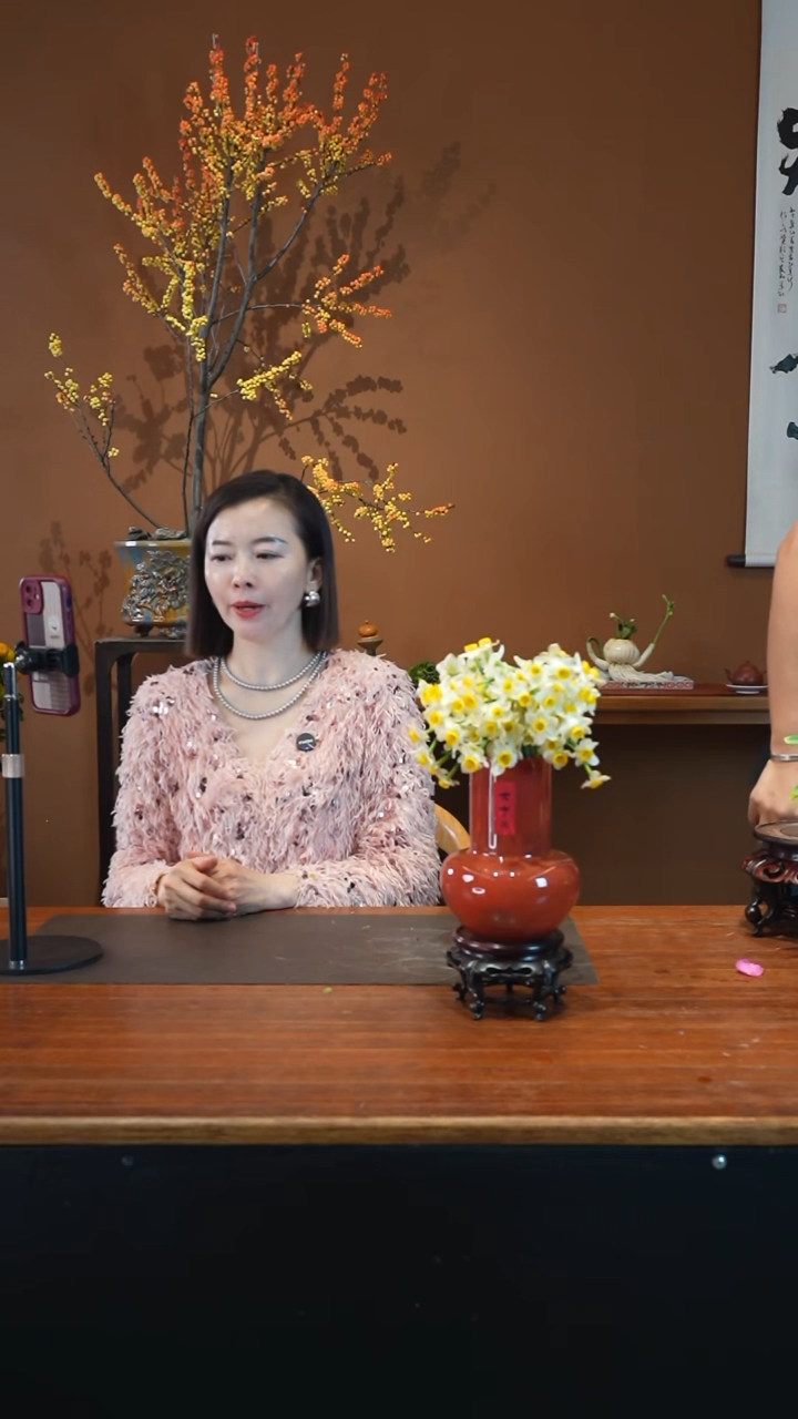 全部花朵水仙红盆盆景盆景