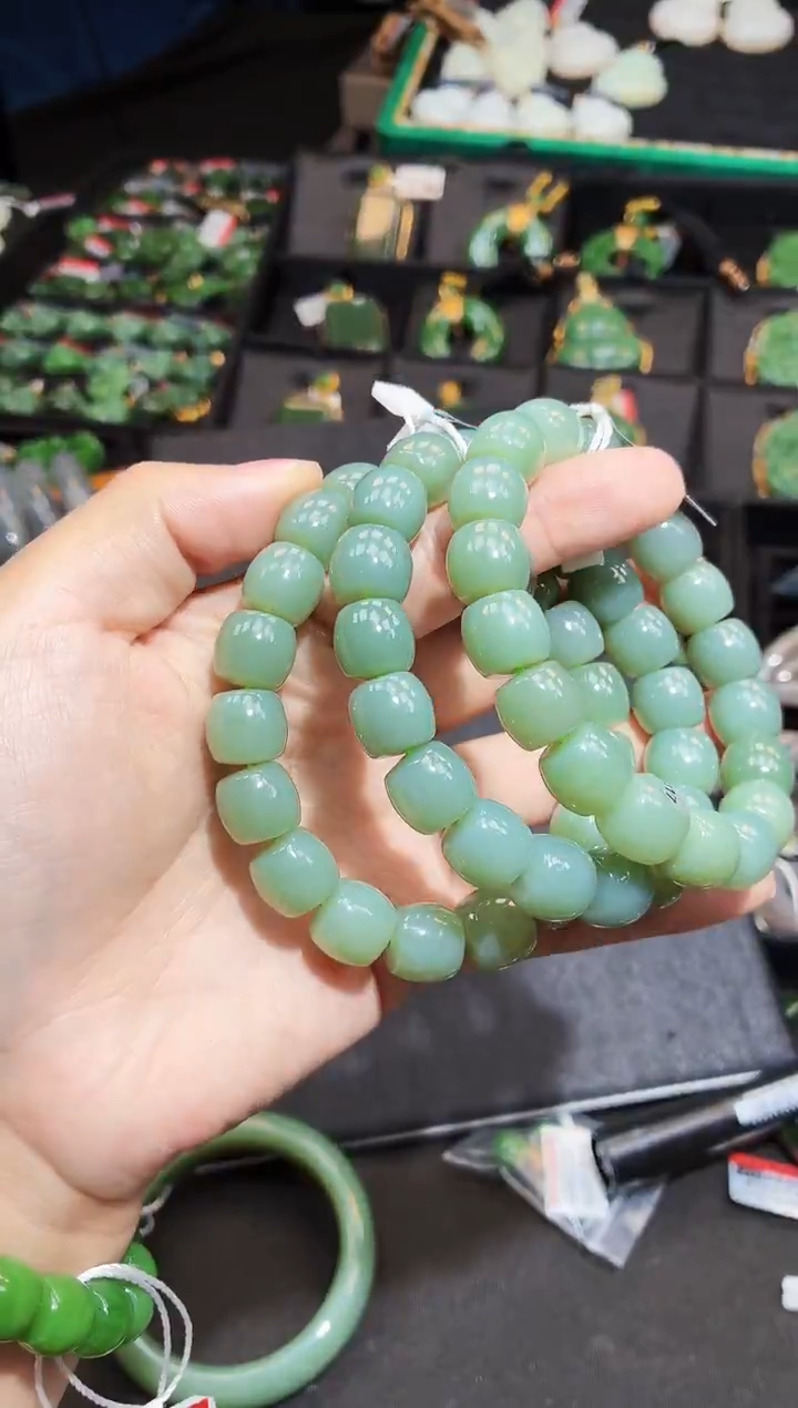 未镶嵌手链和田玉13MM多样性发一