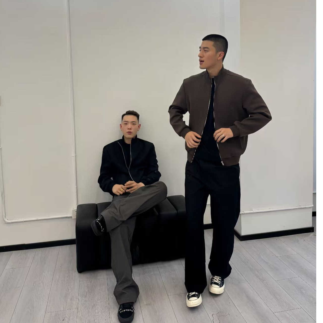 何以至此25AW美式休闲380g复古拉链夹克外套