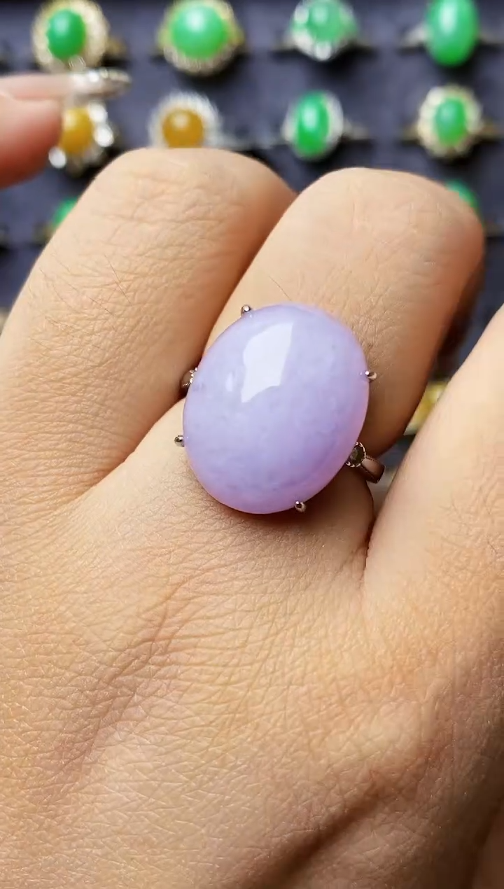 银S925镶嵌戒指翡翠1223