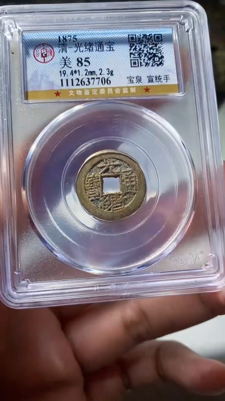 铜古钱币古钱币（乾源）光绪85分7706