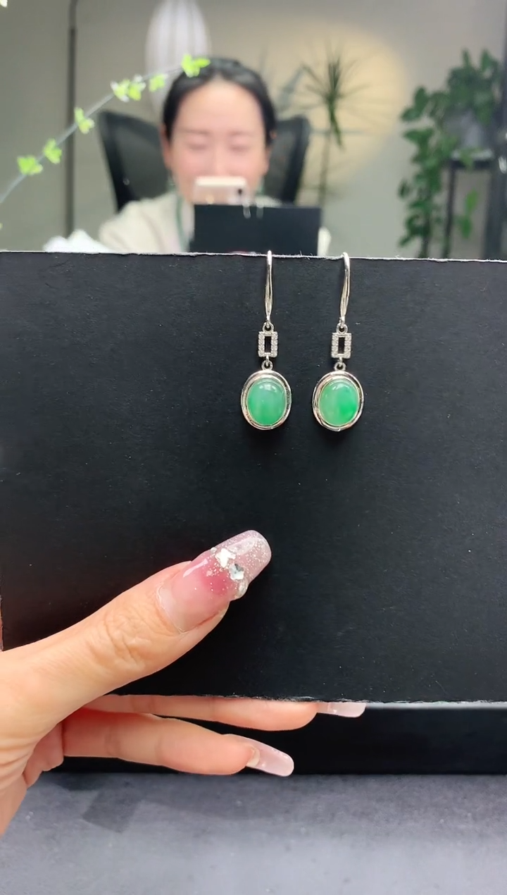 石英质玉合金耳坠耳坠