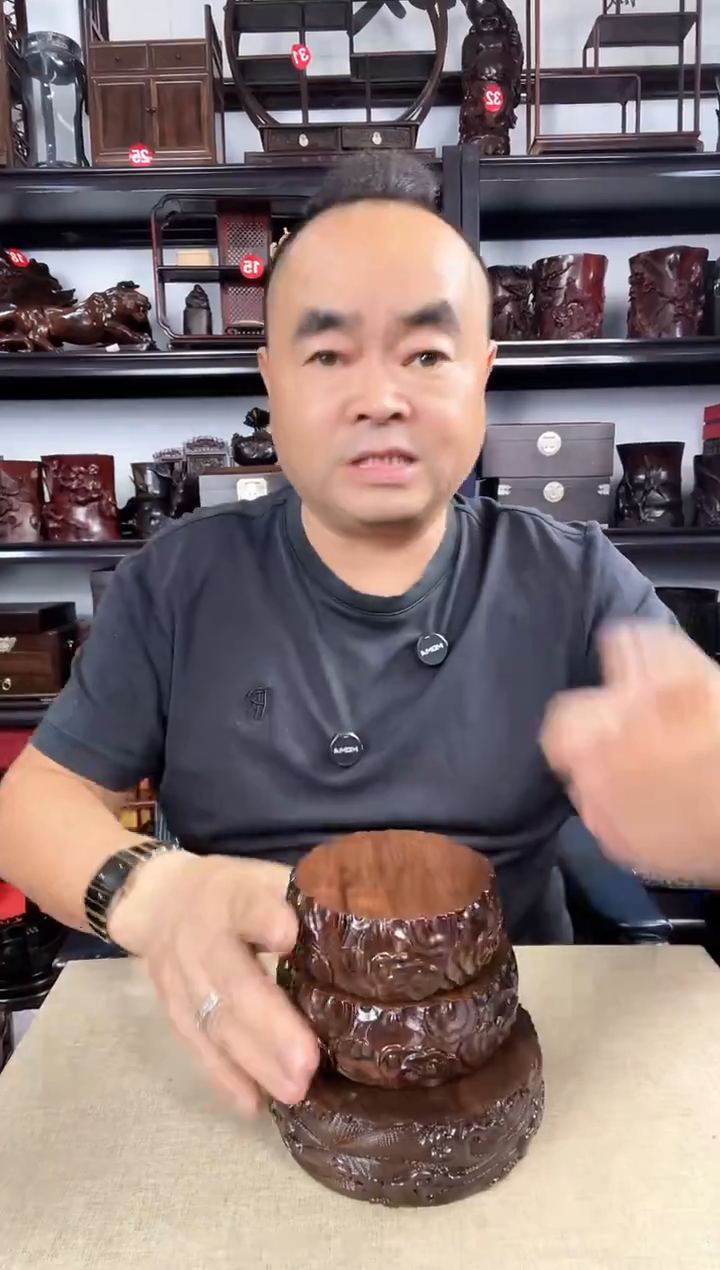 木云纹一套老李红木工艺品