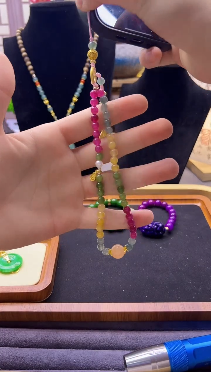 【闪购商品】碧玺颈饰14K金镶嵌Q1