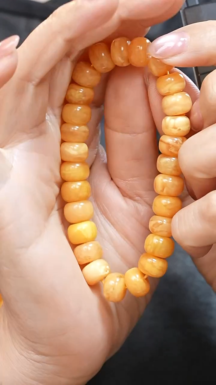 蜜蜡颈饰未镶嵌cc23天然蜜蜡珠宝奇石全部保真