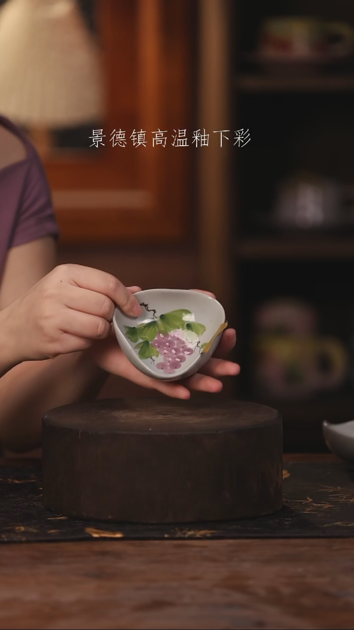 陶瓷景德镇高温釉下手绘陶瓷103