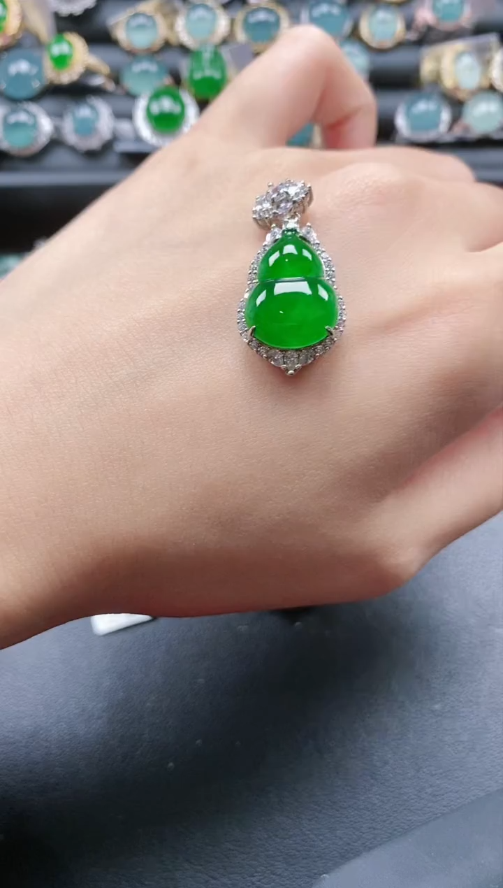 【闪购商品】翡翠戒指银S925镶嵌51511