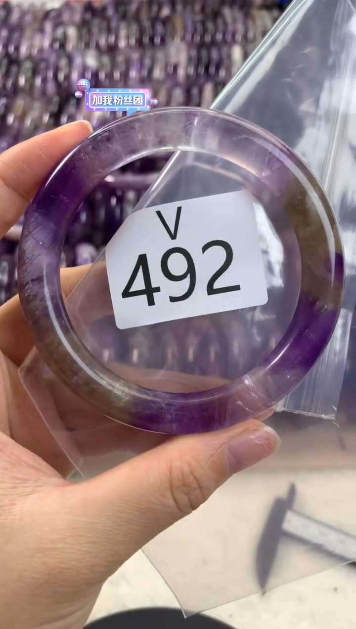 【闪购商品】水晶水晶手镯V未镶嵌492-60